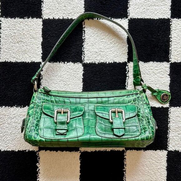 Rare Dooney & Bourke Green Crocodile Bag - Picture 1 of 7